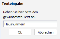 RIA Map Klient Dialog Texteingabe