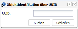 RIA Map Klient Dialog Objektidentifikation über UUID
